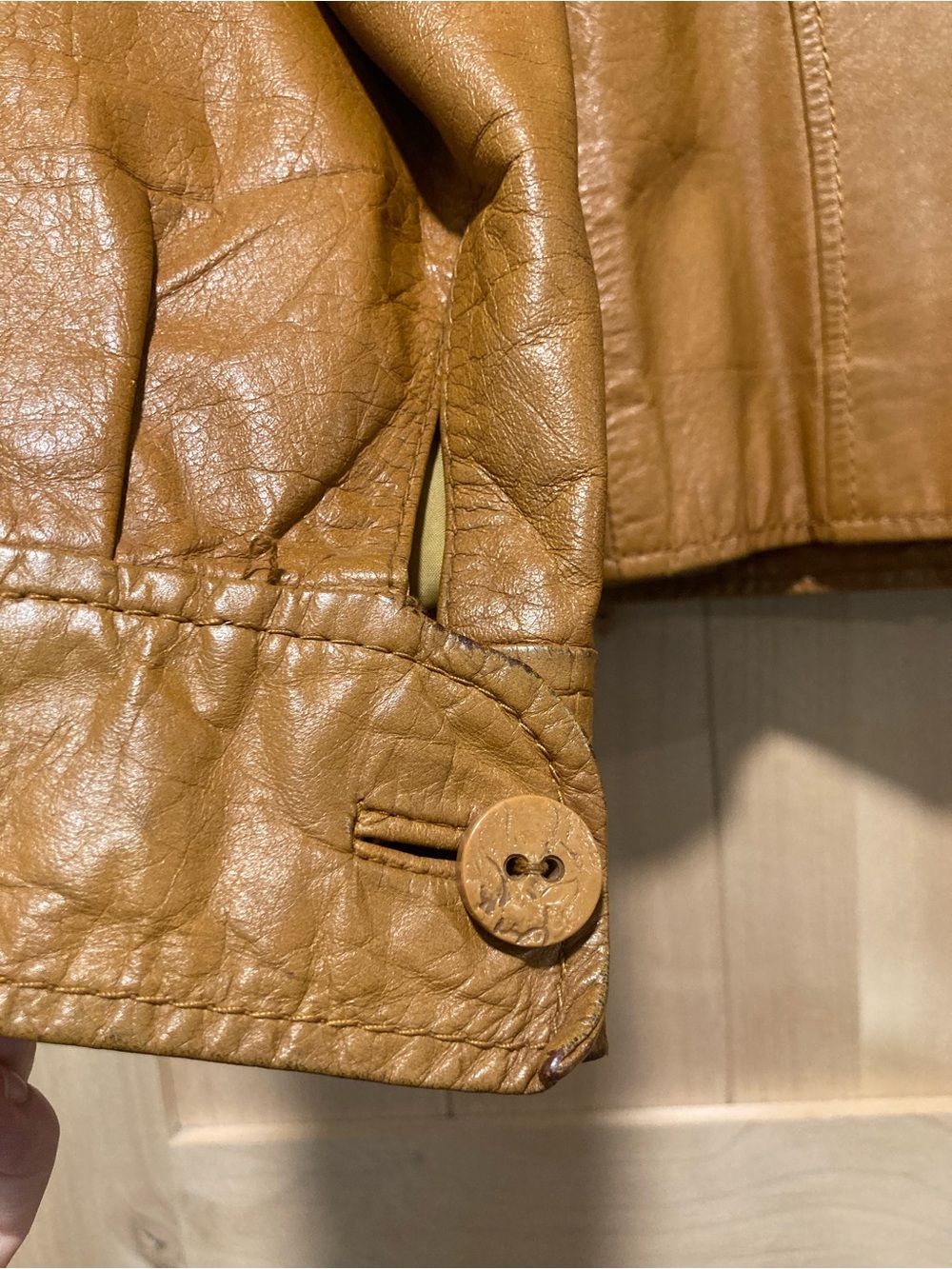 El Toro Bravo Vintage Tan Leather Jacket 40 Men’s  Woven Detail Disco Era 70/80s - Picture 16 of 16